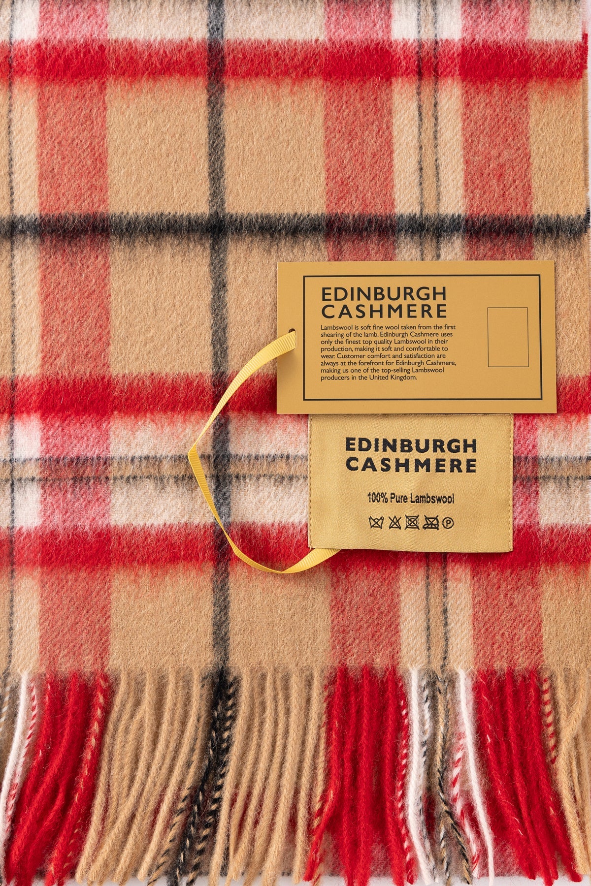 Lucchi Italy Scarf Luxury Exclusive Iconic Design EC Check Oversized