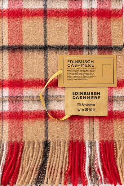 Lucchi Italy Scarf Luxury Exclusive Iconic Design EC Check Oversized