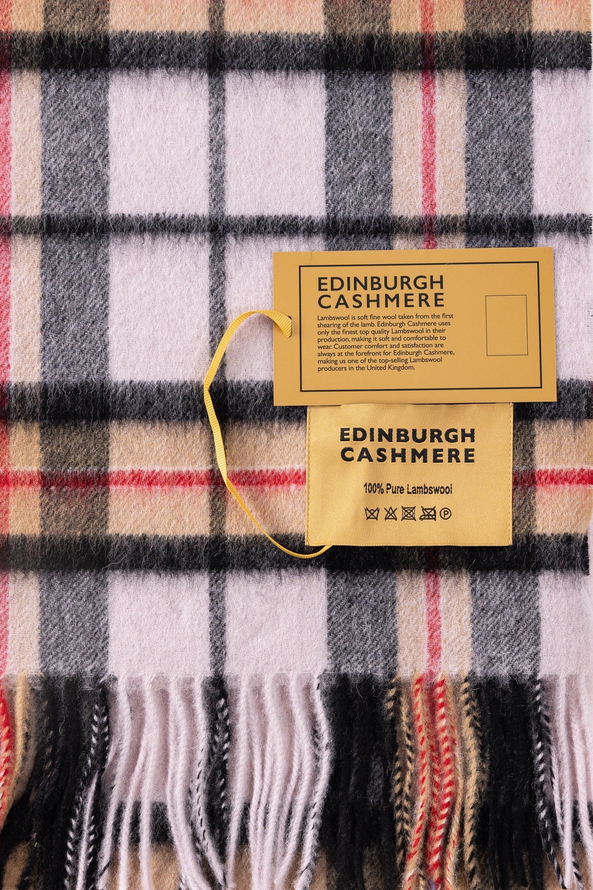 Lucchi Italy Scarf Luxury Exclusive Iconic Design EC Check Oversized