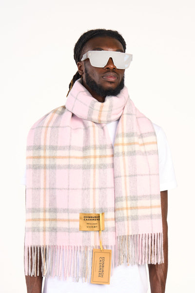 Lucchi Italy Scarf Luxury Exclusive Iconic Design EC Check Oversized