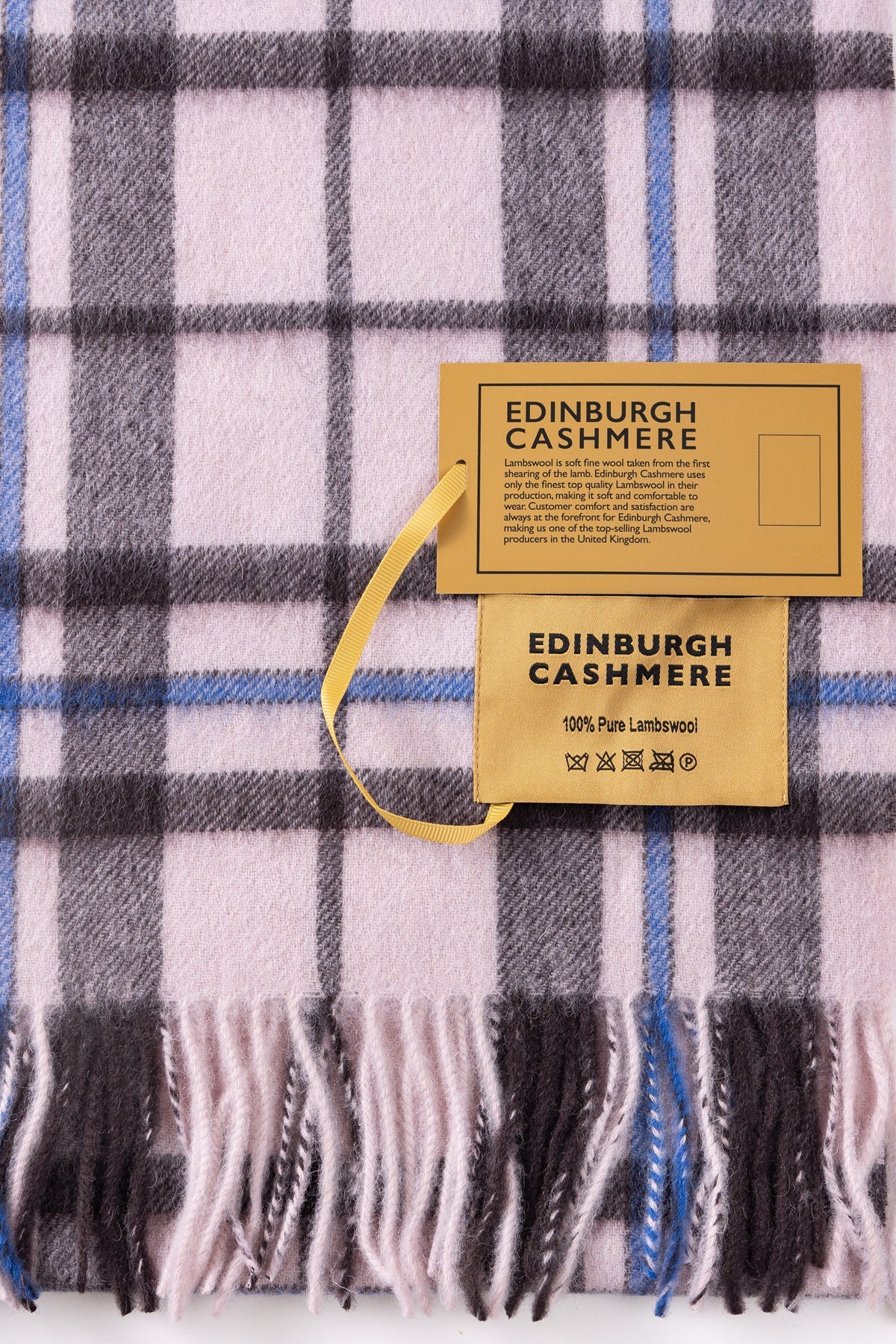 Lucchi Italy Scarf Luxury Exclusive Iconic Design EC Check Oversized