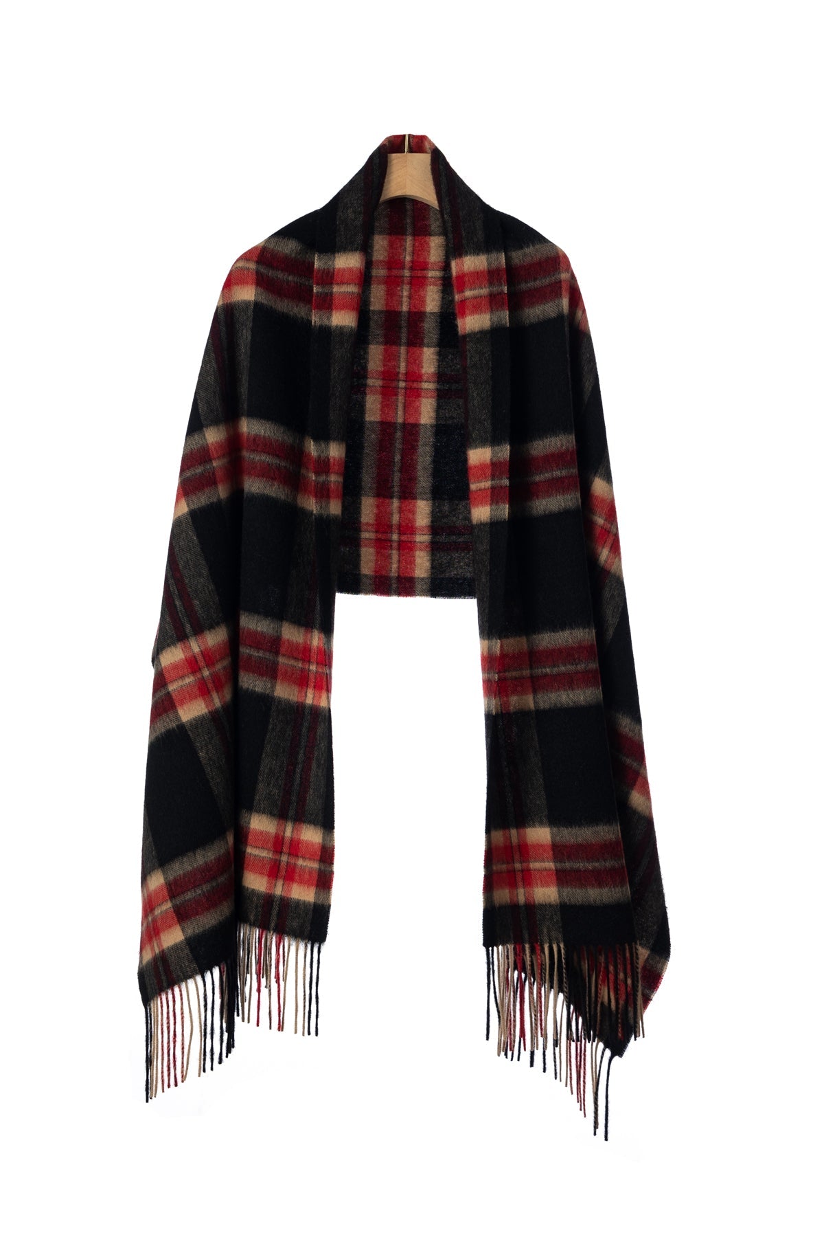 Lucchi Italy Scarf Luxury Exclusive Iconic Design EC Check Oversized