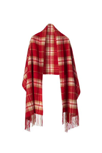 Lucchi Italy Scarf Luxury Exclusive Iconic Design EC Check Oversized
