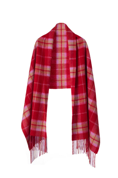 Lucchi Italy Scarf Luxury Exclusive Iconic Design EC Check Oversized