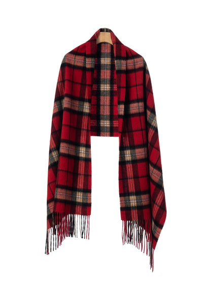 Lucchi Italy Scarf Luxury Exclusive Iconic Design EC Check Oversized