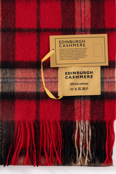 Lucchi Italy Scarf Luxury Exclusive Iconic Design EC Check Oversized