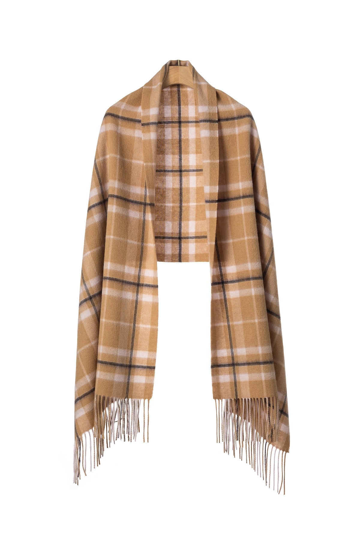 Lucchi Italy Scarf Oversized Wrap EC Check