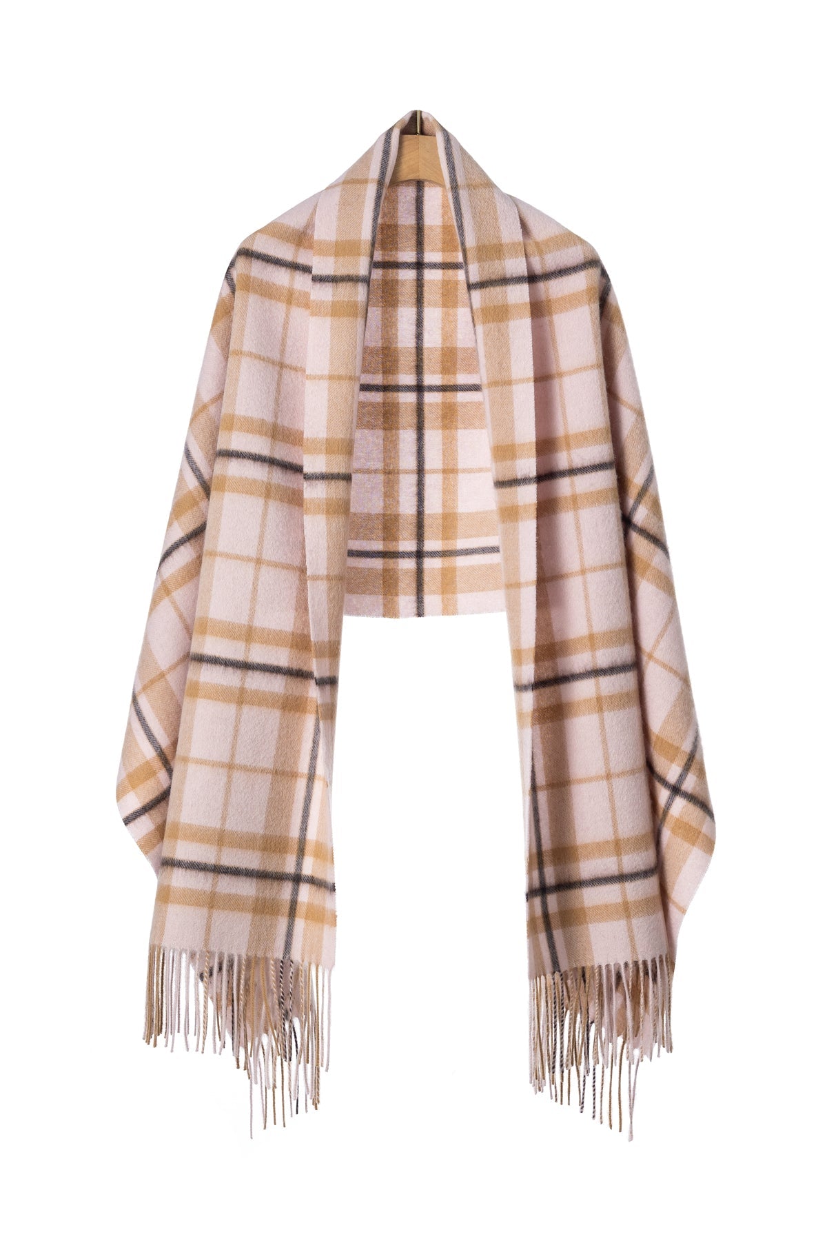 Lucchi Italy Scarf Luxury Exclusive Iconic Design EC Check Oversized