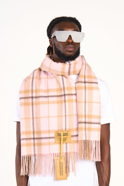 Lucchi Italy Scarf Luxury Exclusive Iconic Design EC Check Oversized