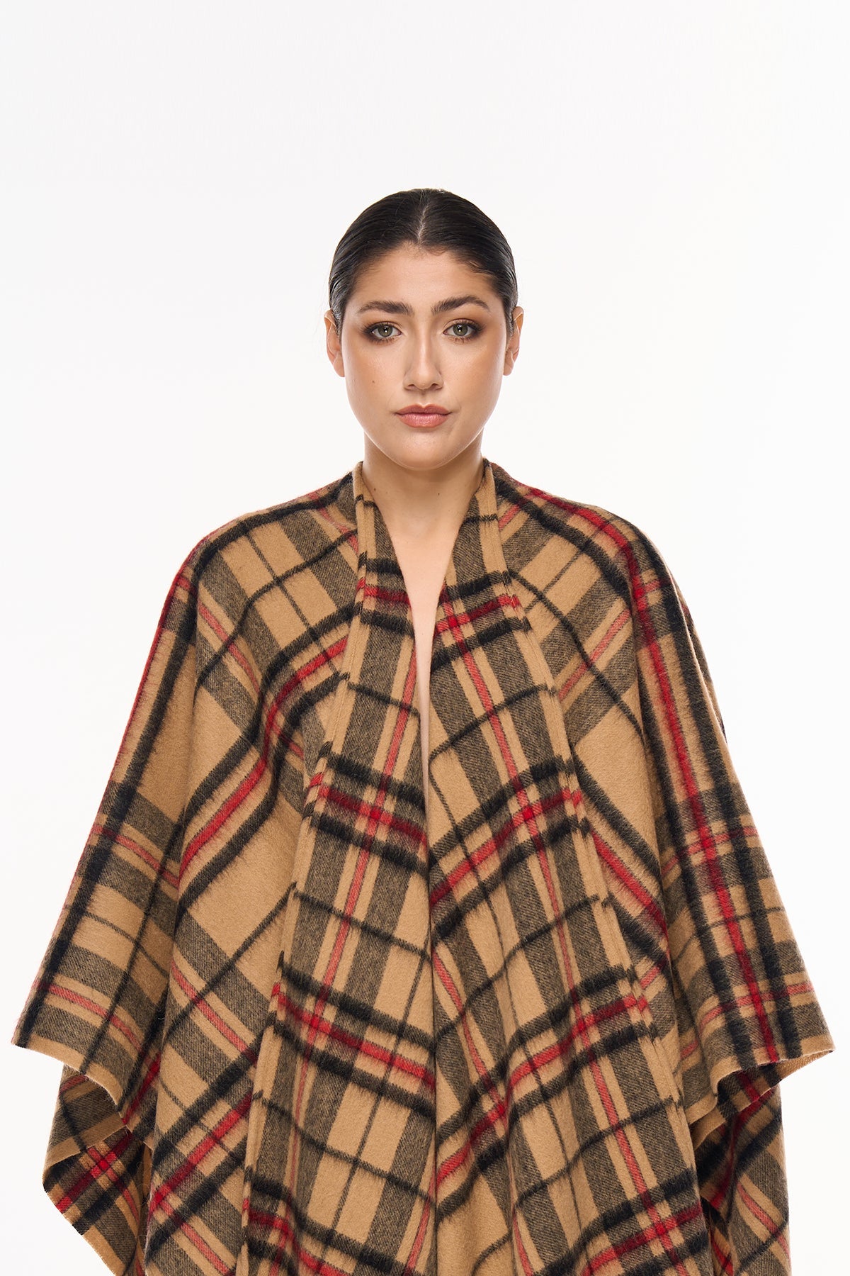Lucchi Italy Luxury Cape/Poncho EC Check Exclusive Iconic Design