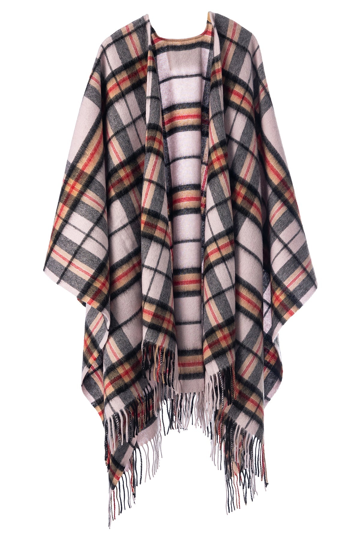 Lucchi Italy Luxury Cape/Poncho EC Check Exclusive Iconic Design