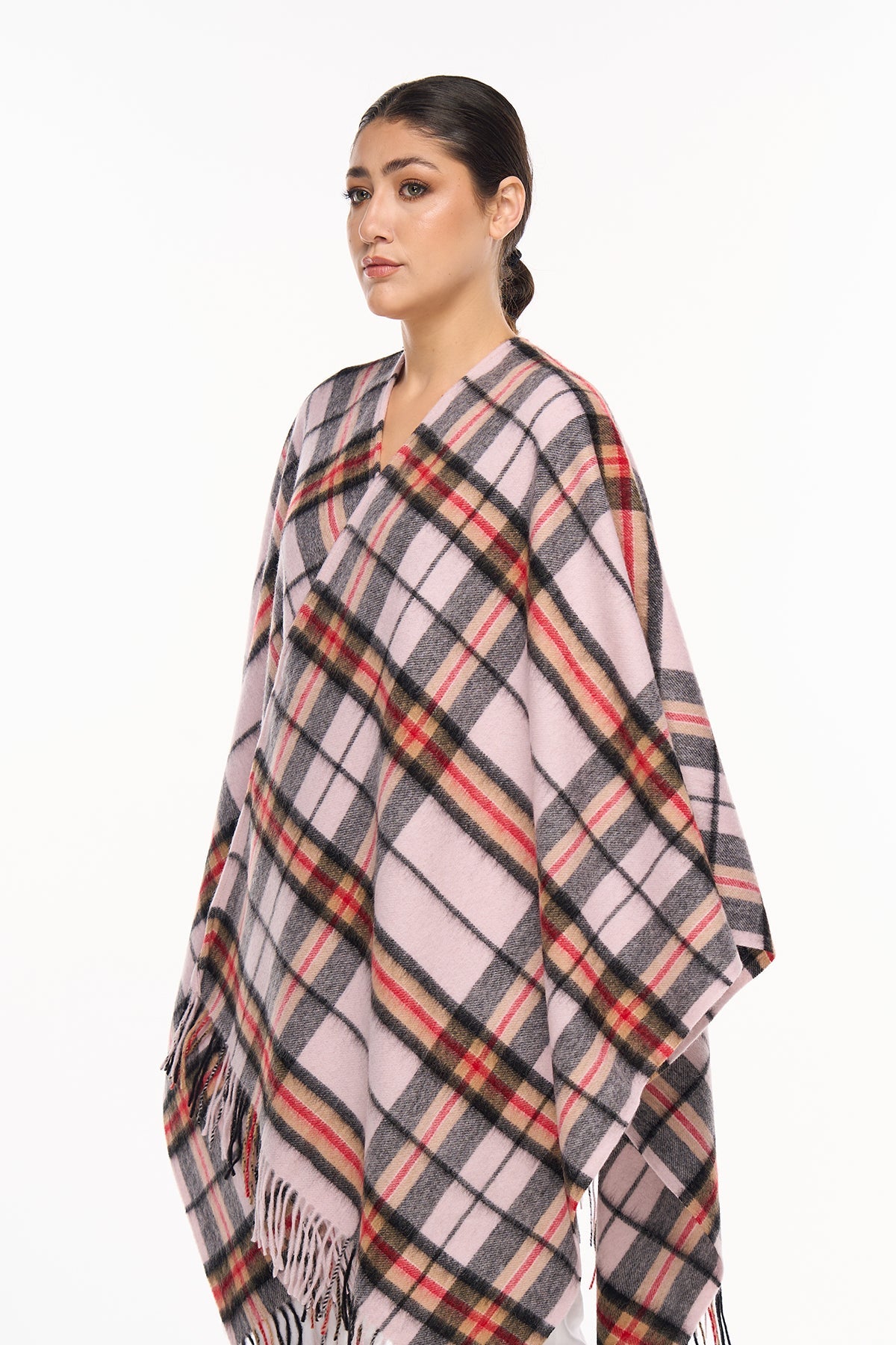 Lucchi Italy Luxury Cape/Poncho EC Check Exclusive Iconic Design