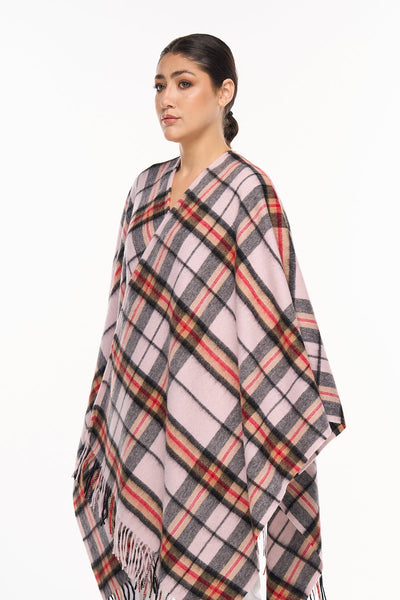 Lucchi Italy Luxury Cape/Poncho EC Check Exclusive Iconic Design