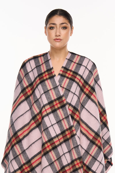 Lucchi Italy Luxury Cape/Poncho EC Check Exclusive Iconic Design