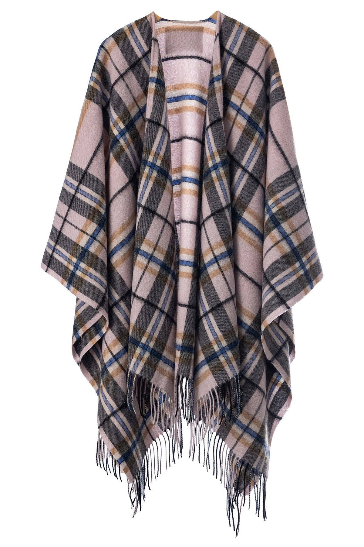 Lucchi Italy Luxury Cape/Poncho EC Check Exclusive Iconic Design