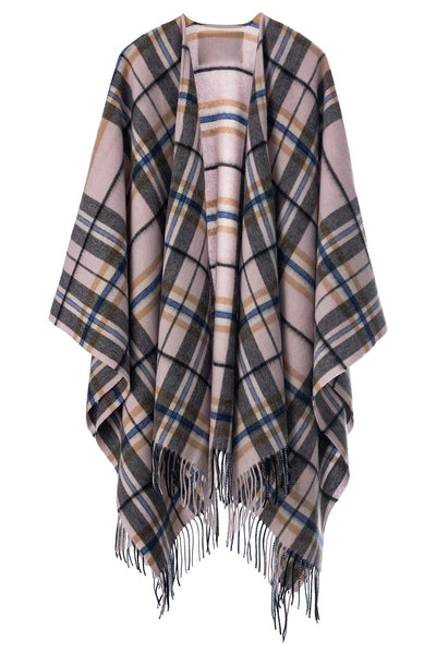Lucchi Italy Luxury Cape/Poncho EC Check Exclusive Iconic Design