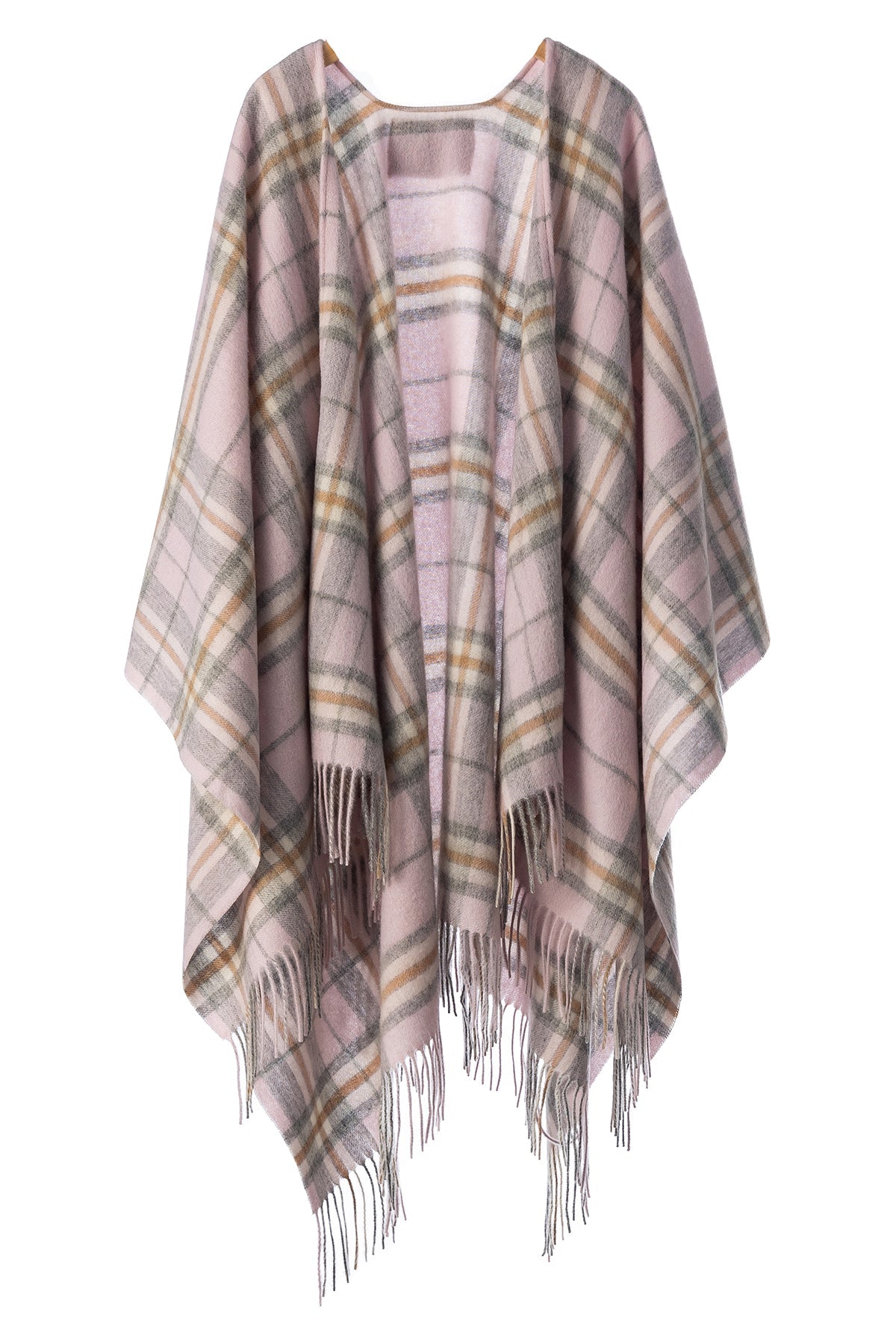 Lucchi Italy Luxury Cape/Poncho EC Check Exclusive Iconic Design
