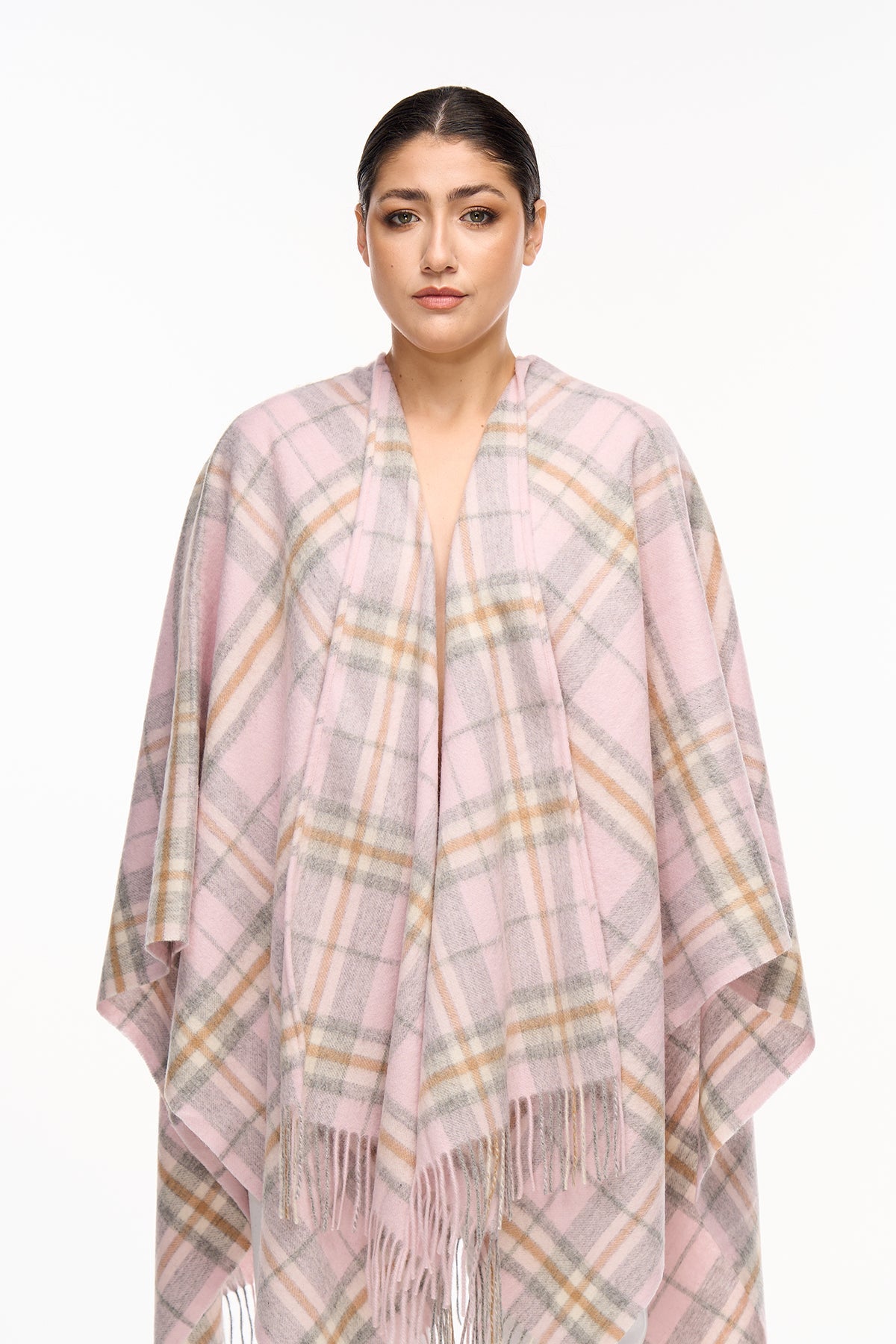 Lucchi Italy Luxury Cape/Poncho EC Check Exclusive Iconic Design
