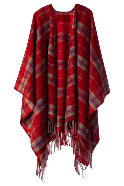 Lucchi Italy Luxury Cape/Poncho EC Check Exclusive Iconic Design