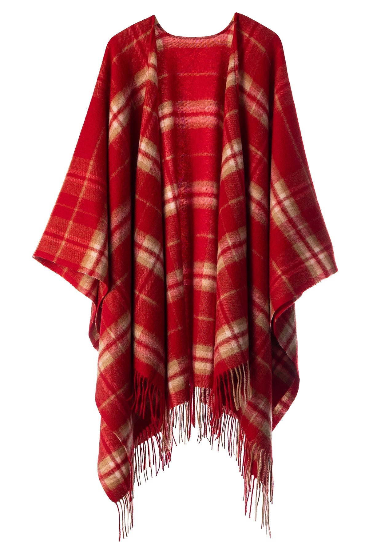 Lucchi Italy Luxury Cape/Poncho EC Check Exclusive Iconic Design