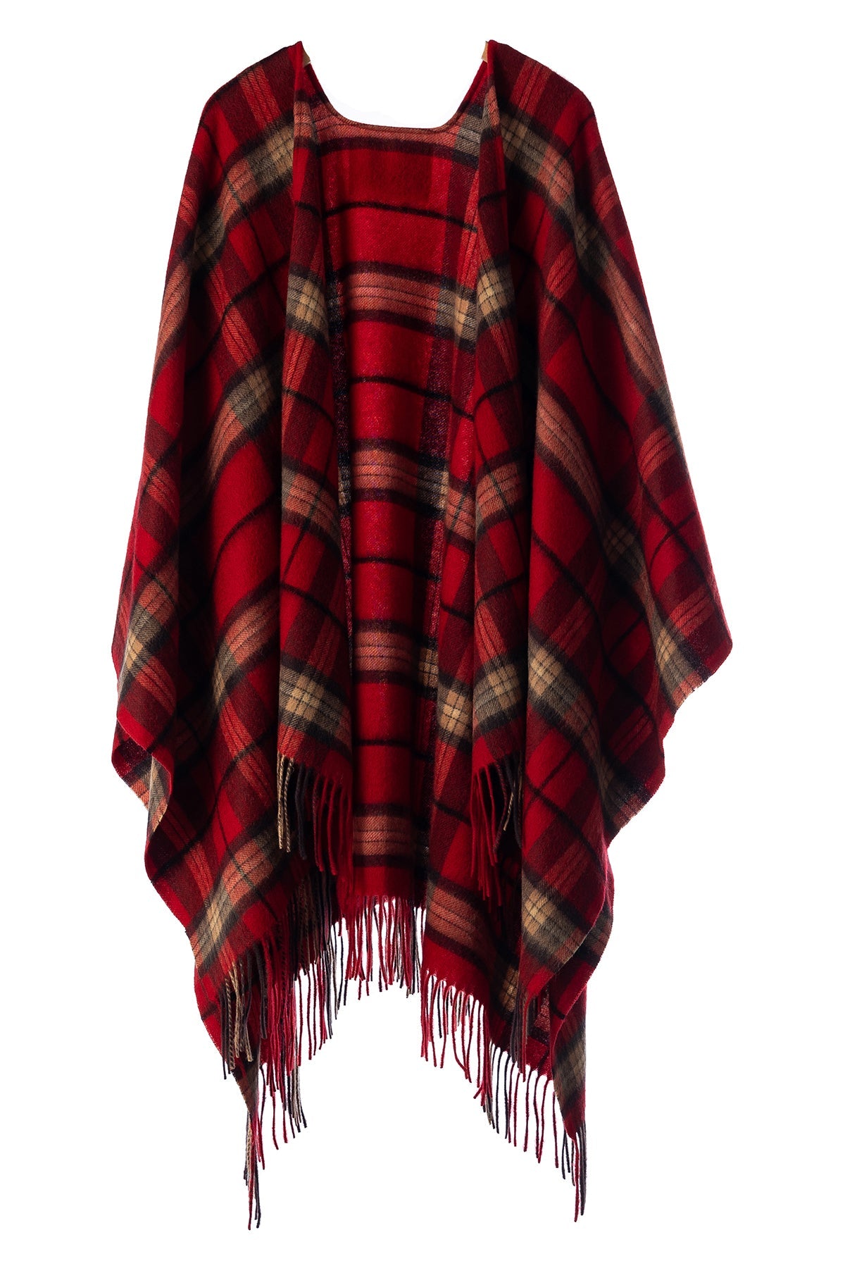 Lucchi Italy Luxury Cape/Poncho EC Check Exclusive Iconic Design