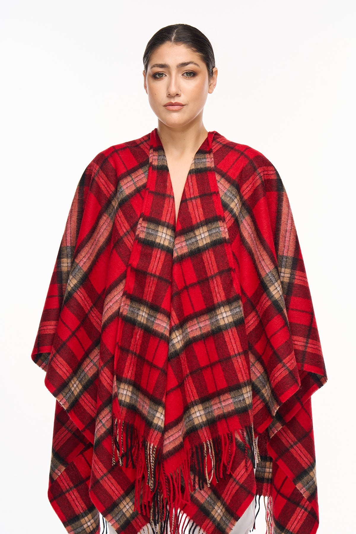 Lucchi Italy Luxury Cape/Poncho EC Check Exclusive Iconic Design