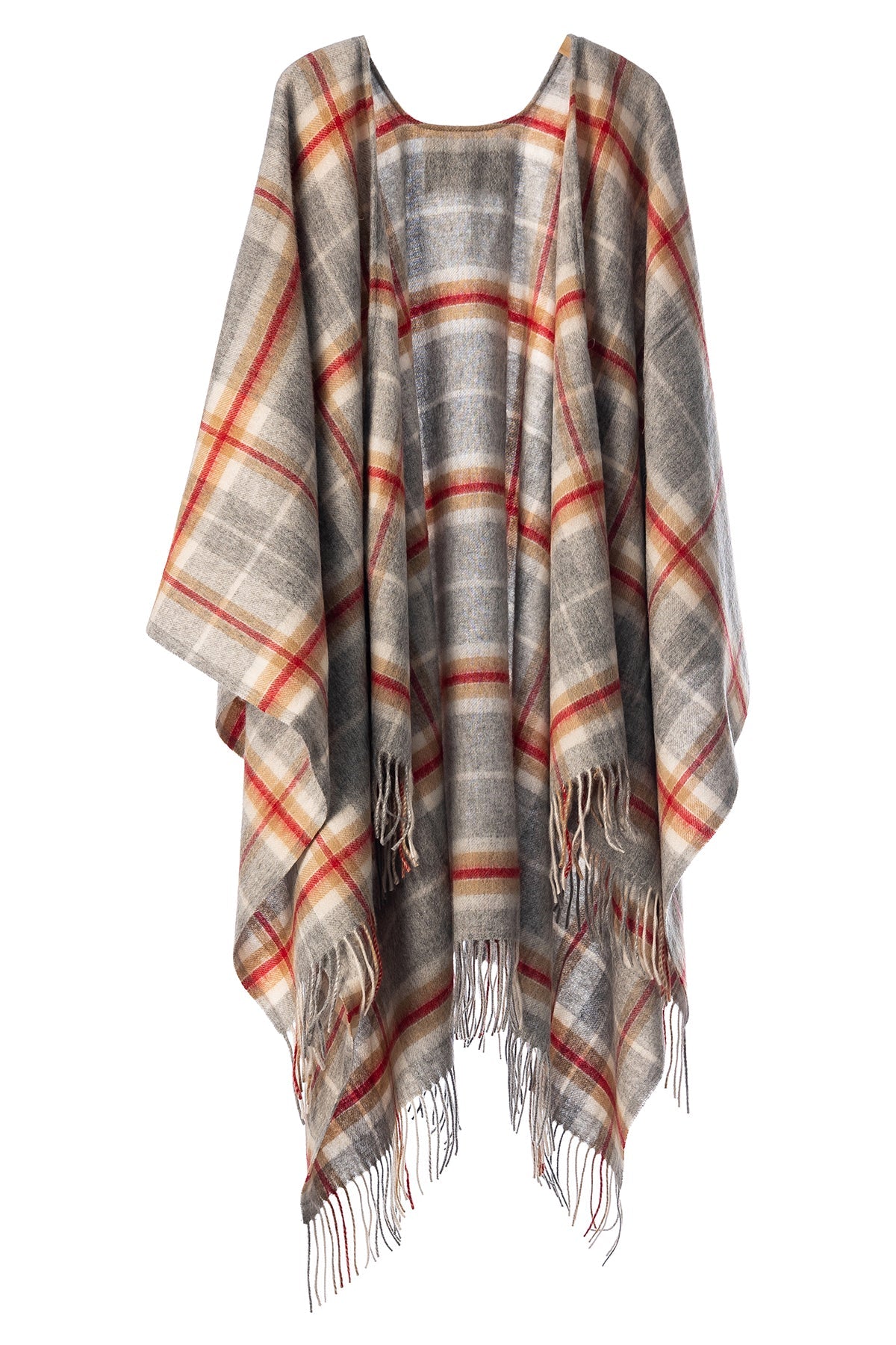 Lucchi Italy Luxury Cape/Poncho EC Check Exclusive Iconic Design