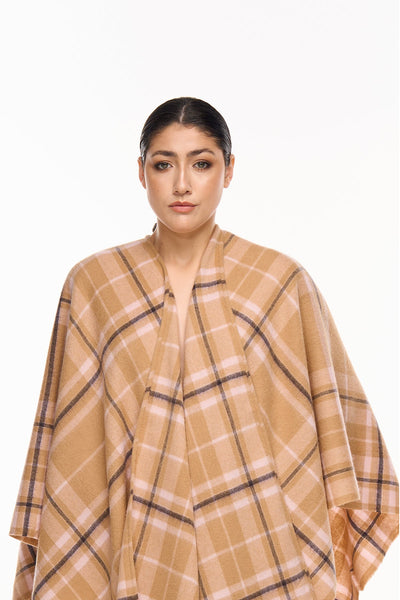 Lucchi Italy Luxury Cape/Poncho EC Check Exclusive Iconic Design