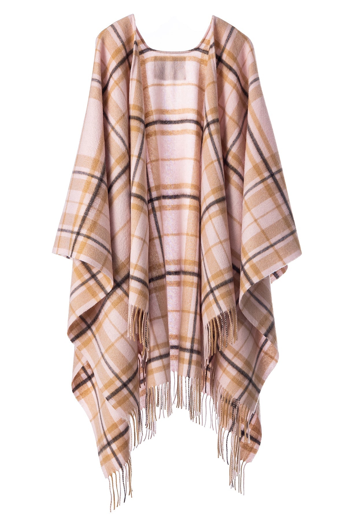 Lucchi Italy Luxury Cape/Poncho EC Check Exclusive Iconic Design