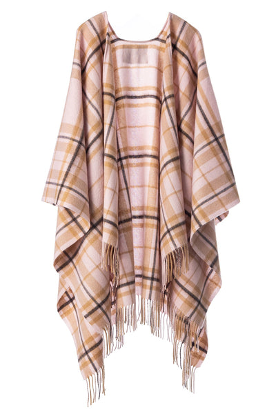 Lucchi Italy Luxury Cape/Poncho EC Check Exclusive Iconic Design