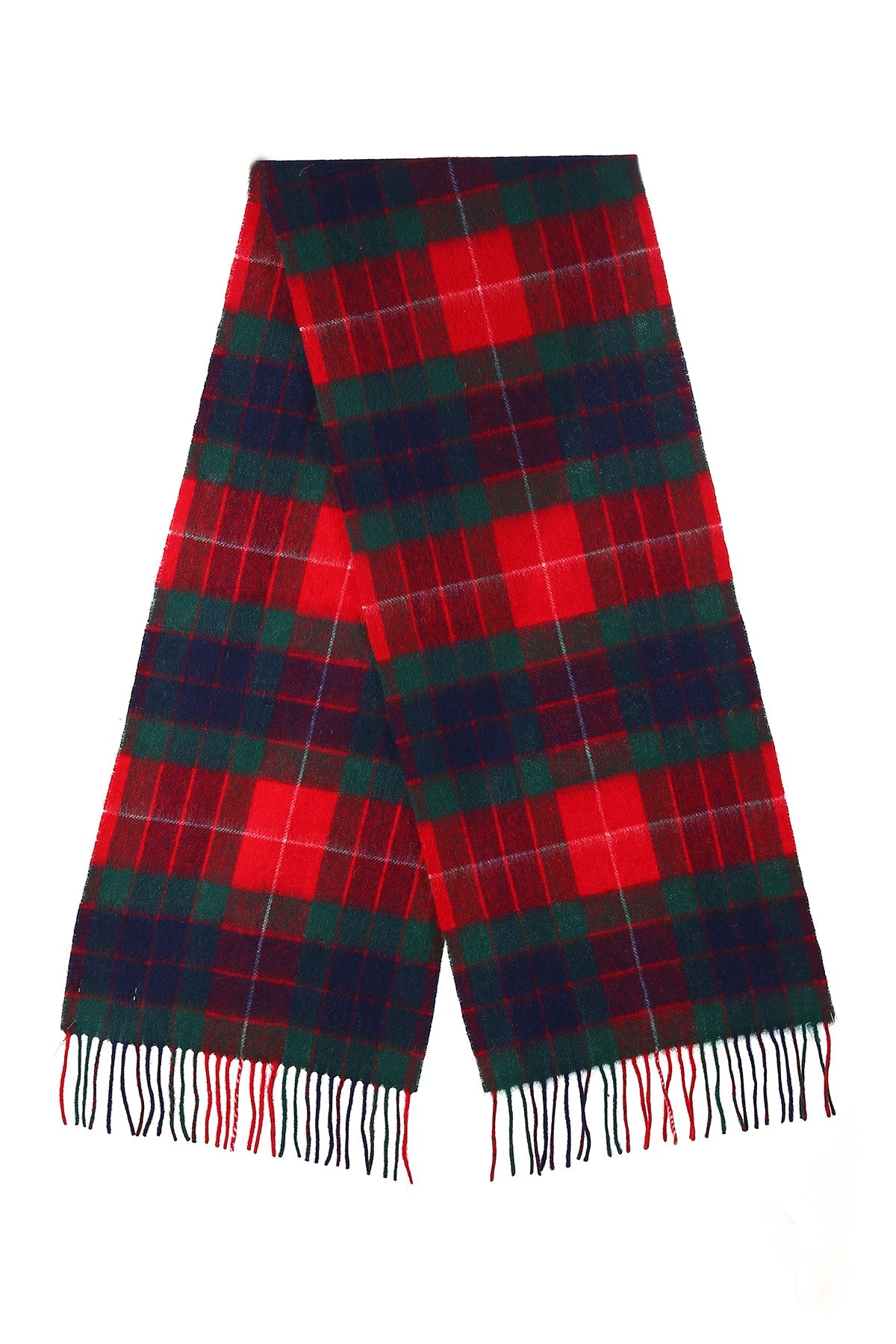 Lucchi Italy Scarves Fraser Red Clan 100% Pure Extra Fine Lambswool