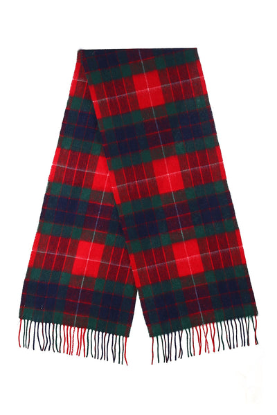 Lucchi Italy Scarves Fraser Red Clan 100% Pure Extra Fine Lambswool