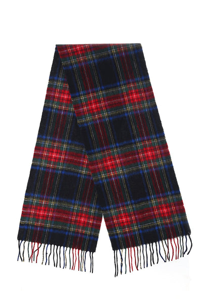 Lucchi Italy Scarves Stewart Black Clan 100% Pure Lambswool