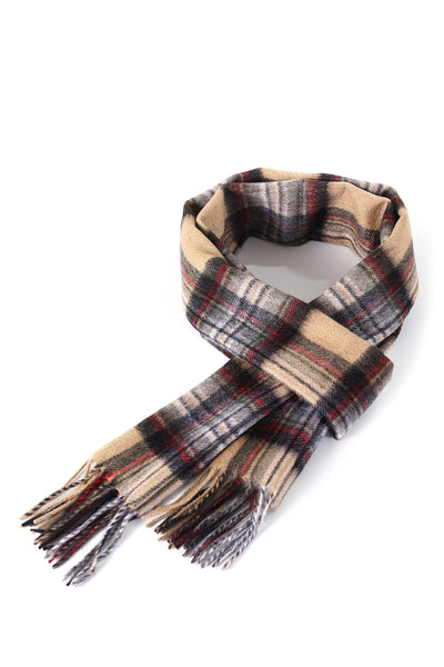 100% Pure Children's Cashmere Scarves Stewart Camel Clan