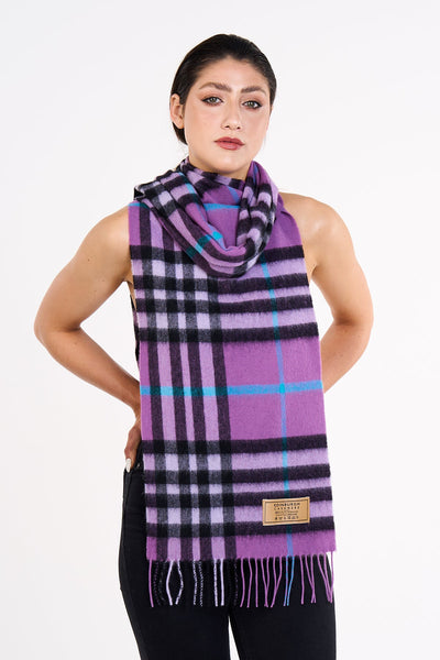Lucchi Italy 100% Pure Cashmere Scarf DC Classic Lilac