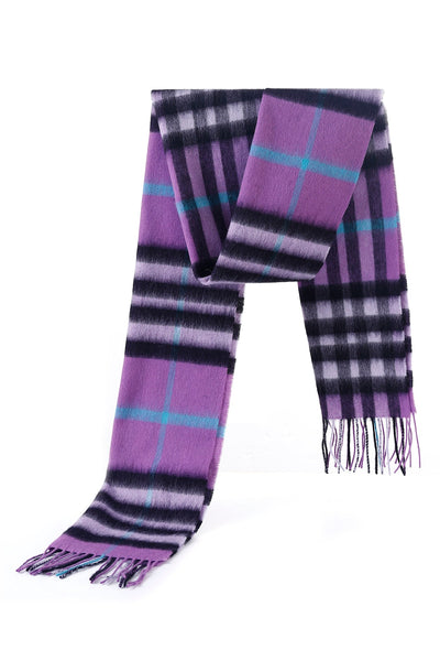 Lucchi Italy 100% Pure Cashmere Scarf DC Classic Lilac