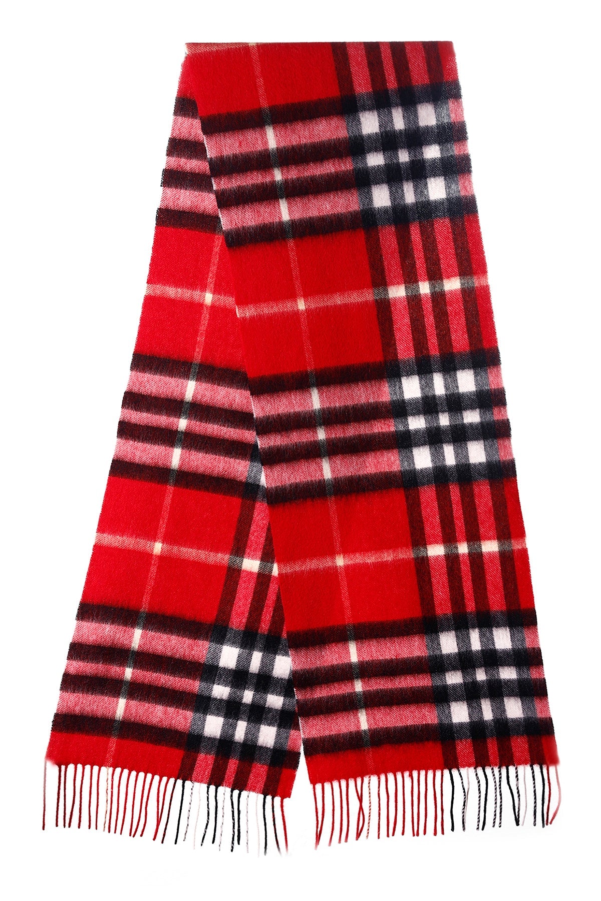 Lucchi Italy 100% Pure Cashmere Scarf DC Classic Red
