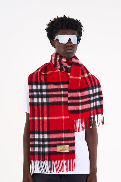 Lucchi Italy 100% Pure Cashmere Scarf DC Classic Red