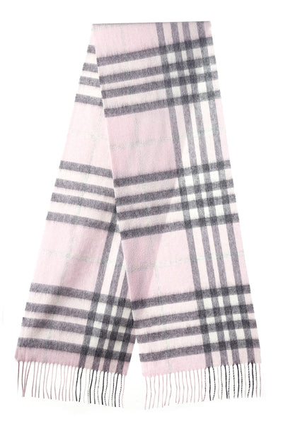 Lucchi Italy Cashmere Designer Scarf Iconic DC Classic Pink