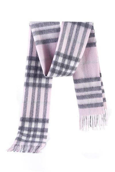 Lucchi Italy Cashmere Designer Scarf Iconic DC Classic Pink