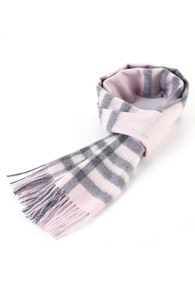 Lucchi Italy Cashmere Designer Scarf Iconic DC Classic Pink