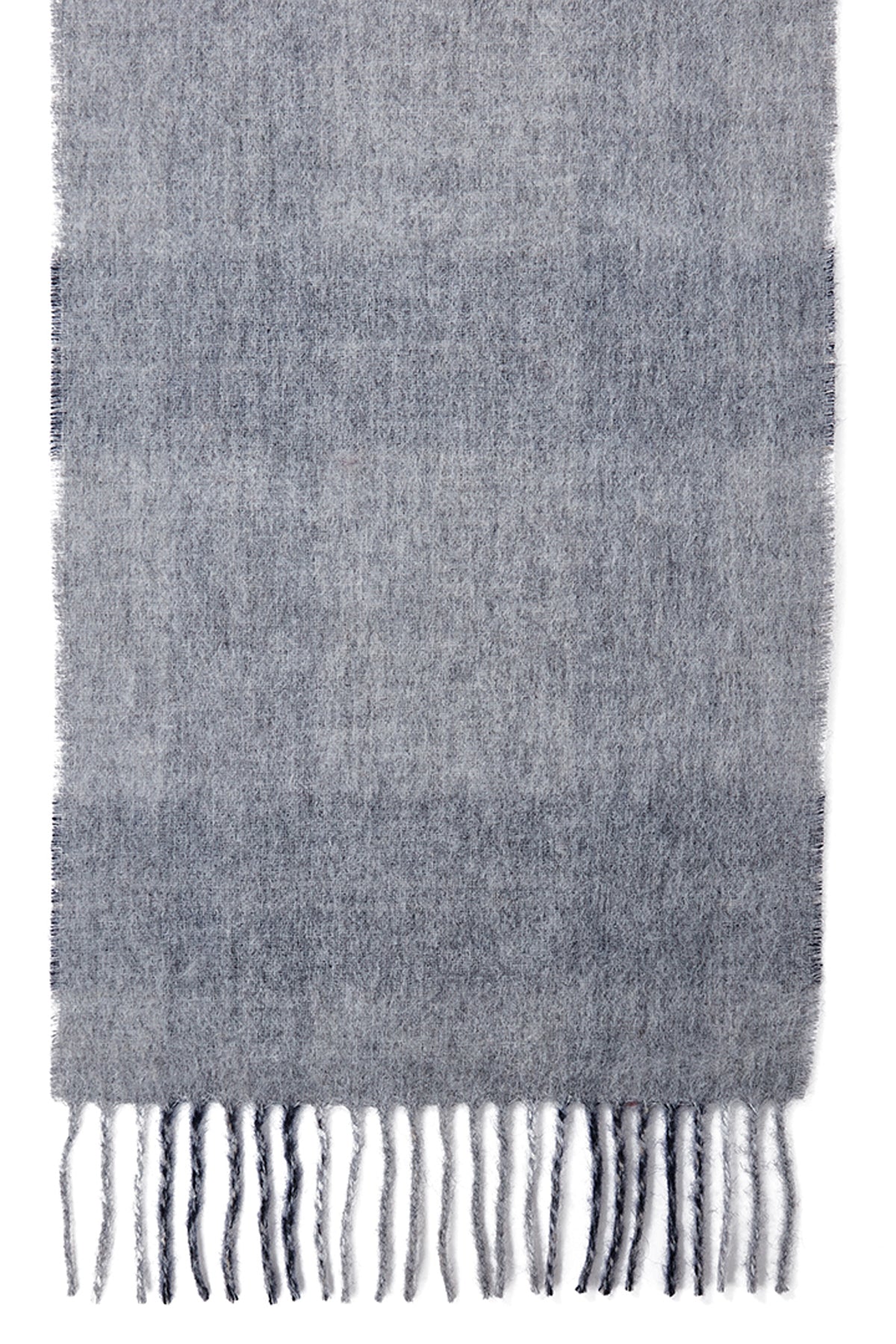 Lucchi Italy Reversible Scarf Bannockbane Silver 100% Pure Lambswool