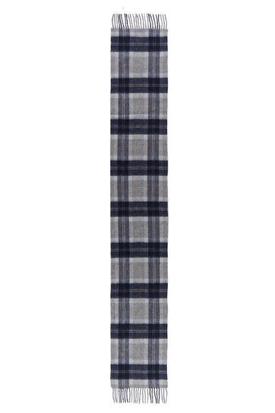 Lucchi Italy Reversible Scarf Bannockbane Silver 100% Pure Lambswool