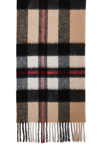 Lucchi Italy Reversible Scarf DC Design Camel 100% Pure Lambswool