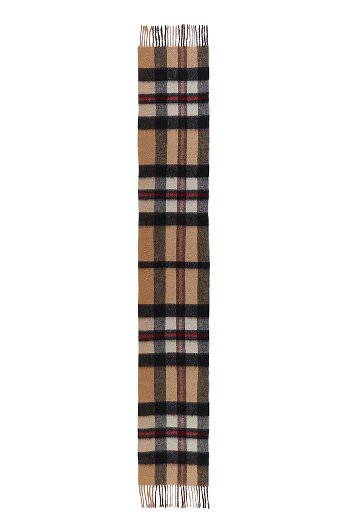 Lucchi Italy Reversible Scarf DC Design Camel 100% Pure Lambswool