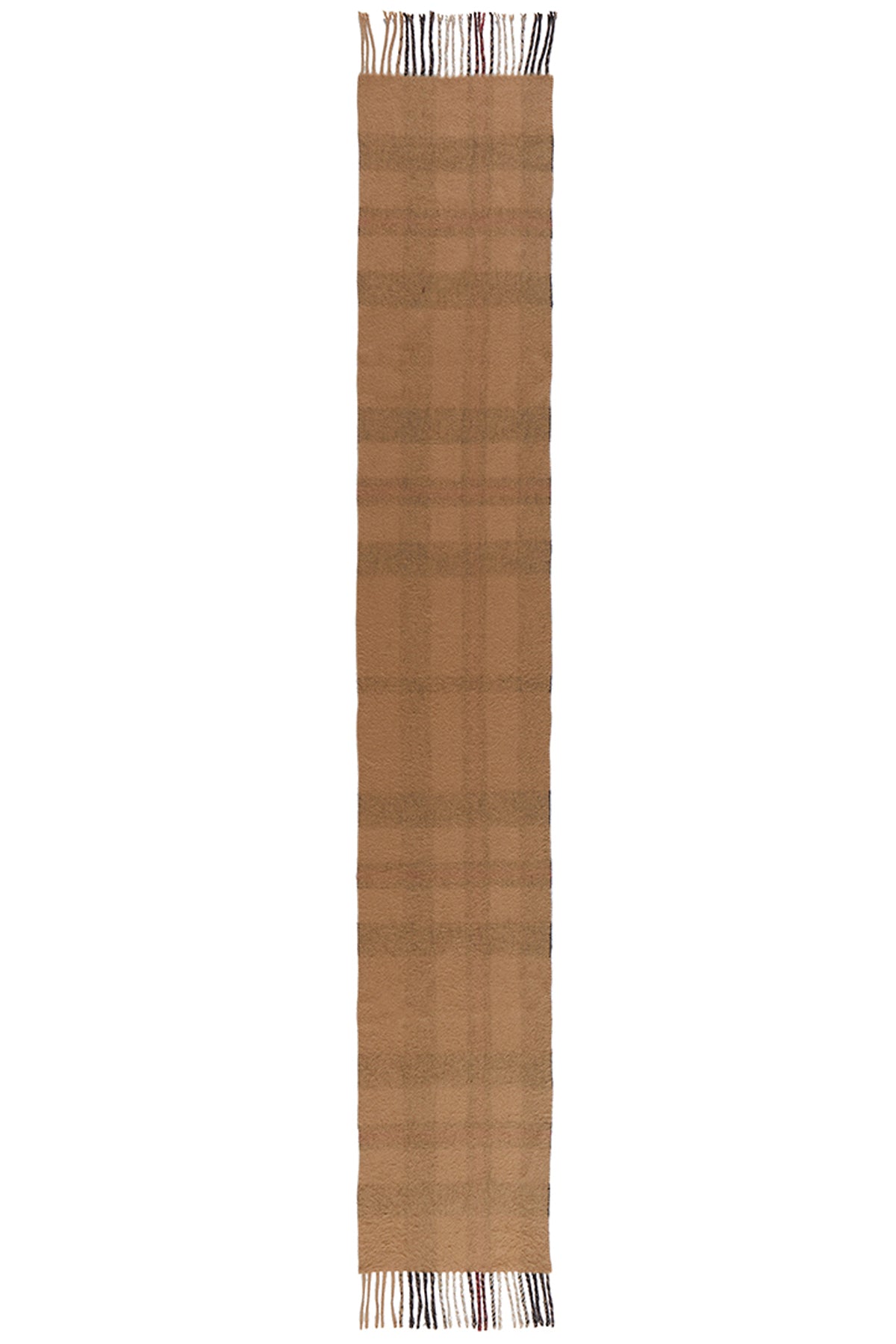 Lucchi Italy Reversible Scarf DC Design Camel 100% Pure Lambswool