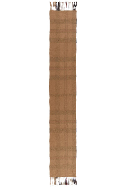 Lucchi Italy Reversible Scarf DC Design Camel 100% Pure Lambswool