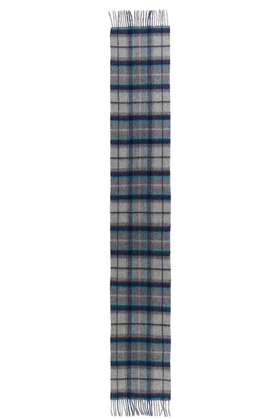 Lucchi Italy Reversible Scarf Grey Tweed 100% Pure Lambswool