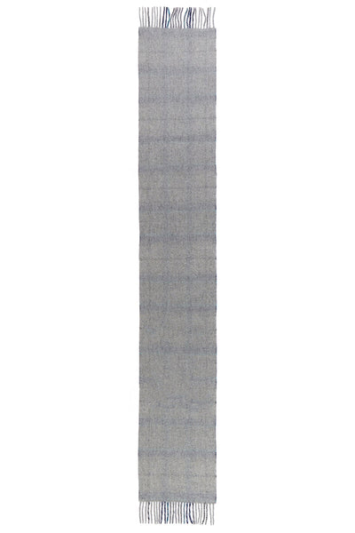 Lucchi Italy Reversible Scarf Grey Tweed 100% Pure Lambswool