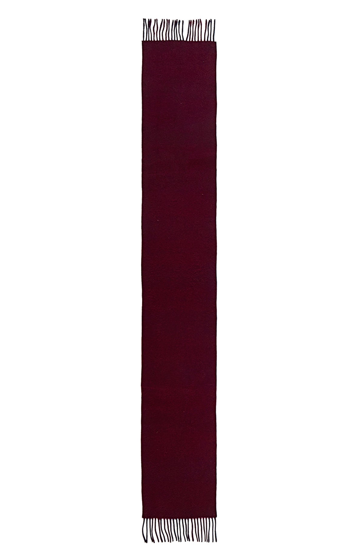 Lucchi Italy Reversible Scarf Lindsay Burgundy 100% Pure Lambswool